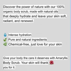 Amaryllis Cream Cleanser Natural Skincare Exfoliant
